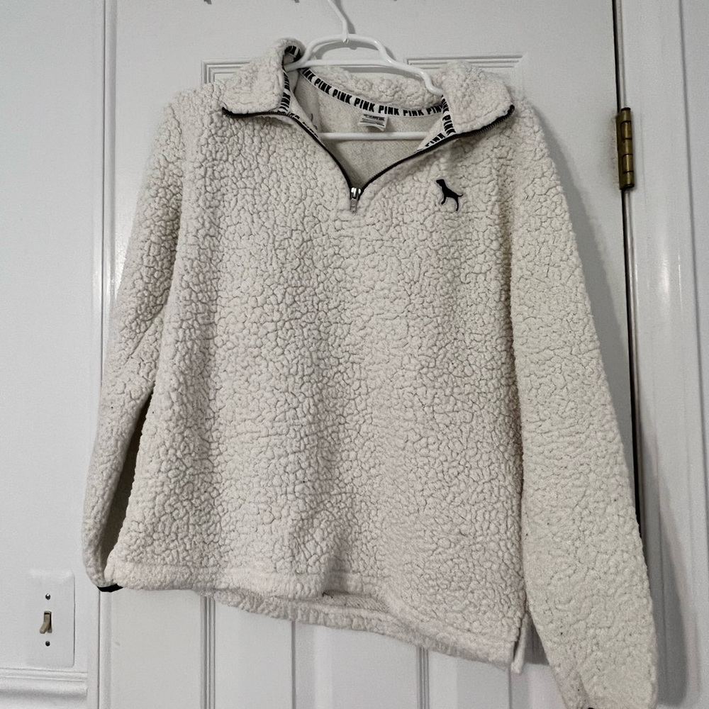 PINK Sherpa half zip